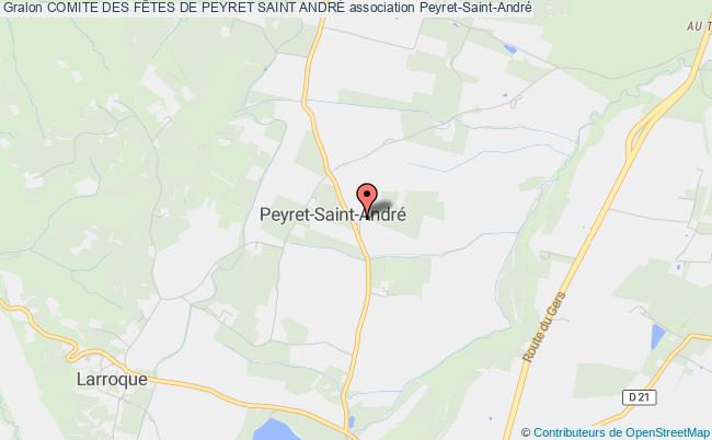 plan association Comite Des FÊtes De Peyret Saint AndrÉ Peyret-Saint-André