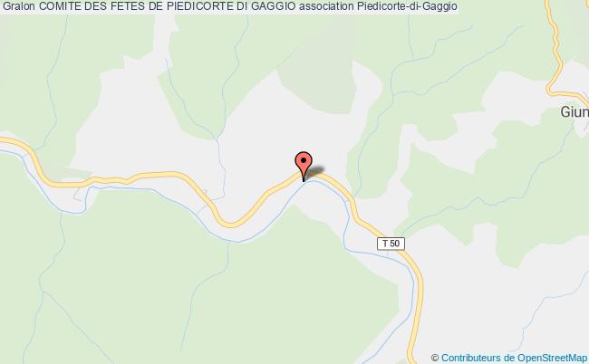 plan association Comite Des Fetes De Piedicorte Di Gaggio Piedicorte-di-Gaggio