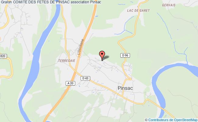 plan association Comite Des Fetes De Pinsac Pinsac
