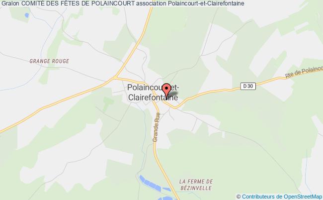 plan association ComitÉ Des FÊtes De Polaincourt Polaincourt-et-Clairefontaine