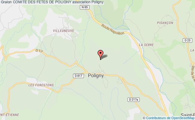plan association Comite Des Fetes De Poligny Poligny
