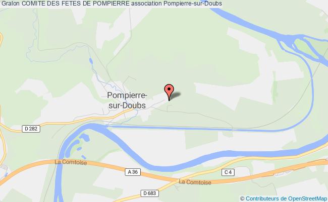 plan association Comite Des Fetes De Pompierre Pompierre-sur-Doubs