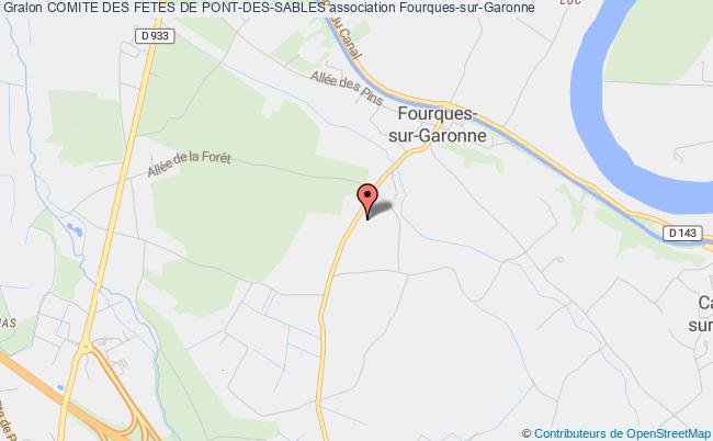 plan association Comite Des Fetes De Pont-des-sables Fourques-sur-Garonne