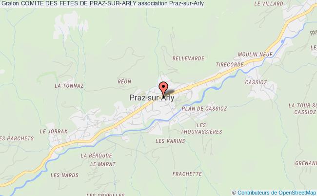 plan association Comite Des Fetes De Praz-sur-arly Praz-sur-Arly