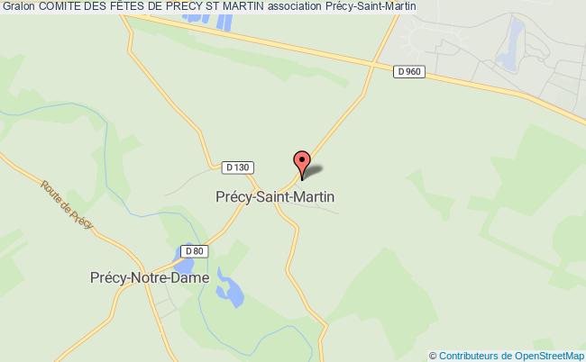 plan association Comite Des FÊtes De Precy St Martin Précy-Saint-Martin