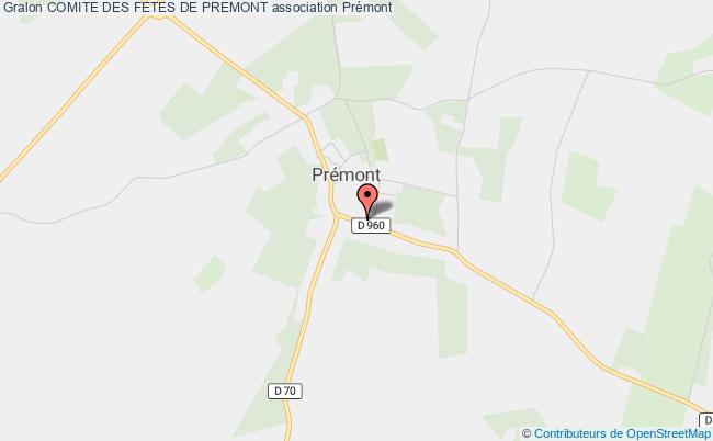 plan association Comite Des Fetes De Premont Prémont