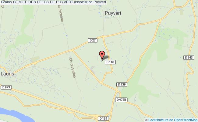 plan association Comite Des FÊtes De Puyvert Puyvert