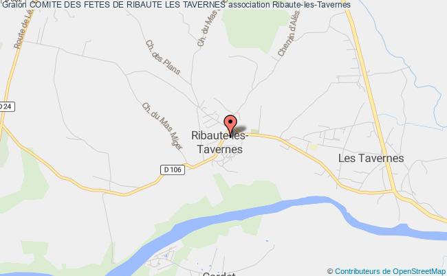 plan association Comite Des Fetes De Ribaute Les Tavernes Ribaute-les-Tavernes
