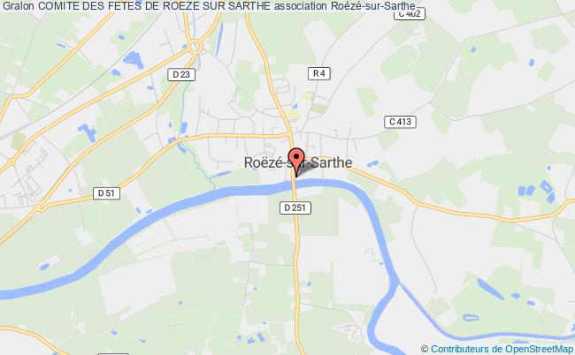plan association Comite Des Fetes De Roeze Sur Sarthe Roézé-sur-Sarthe