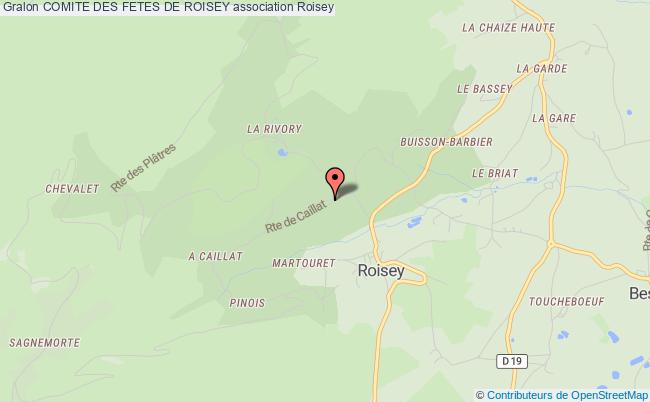 plan association Comite Des Fetes De Roisey Roisey