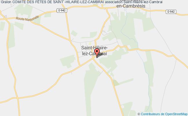 plan association Comite Des FÊtes De Saint -hilaire-lez-cambrai Saint-Hilaire-lez-Cambrai