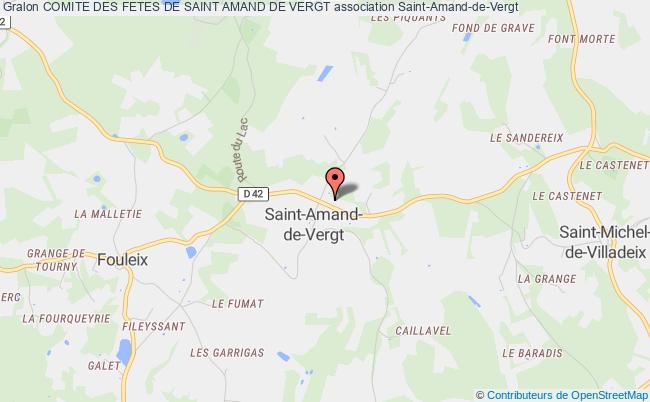 plan association Comite Des Fetes De Saint Amand De Vergt Saint-Amand-de-Vergt