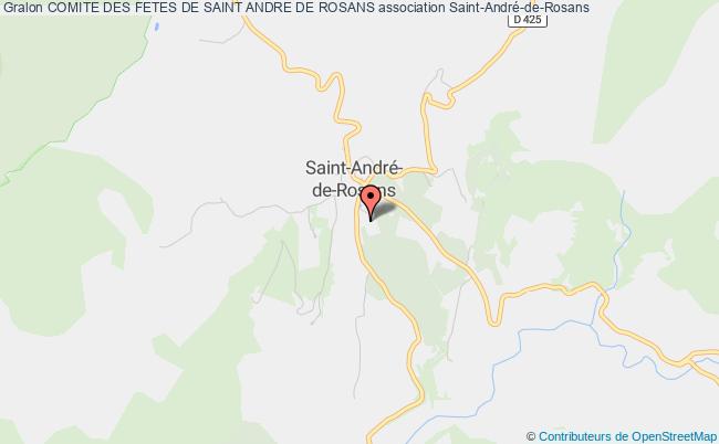 plan association Comite Des Fetes De Saint Andre De Rosans Saint-André-de-Rosans
