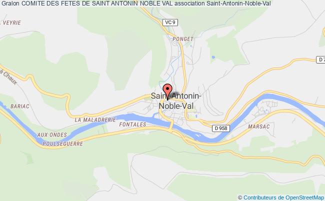 plan association Comite Des Fetes De Saint Antonin Noble Val Saint-Antonin-Noble-Val