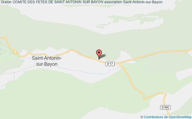 plan association Comite Des Fetes De Saint Antonin Sur Bayon Saint-Antonin-sur-Bayon