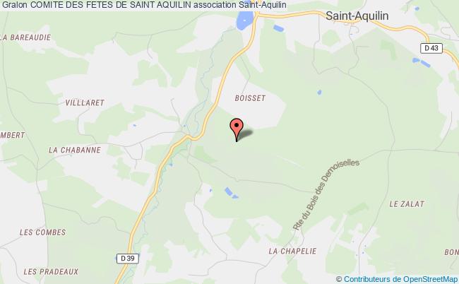 plan association Comite Des Fetes De Saint Aquilin Saint-Aquilin