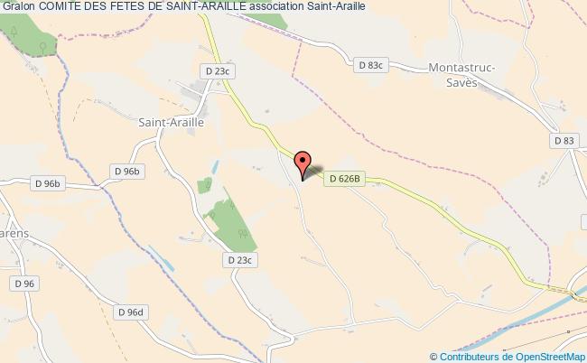 plan association Comite Des Fetes De Saint-araille Saint-Araille