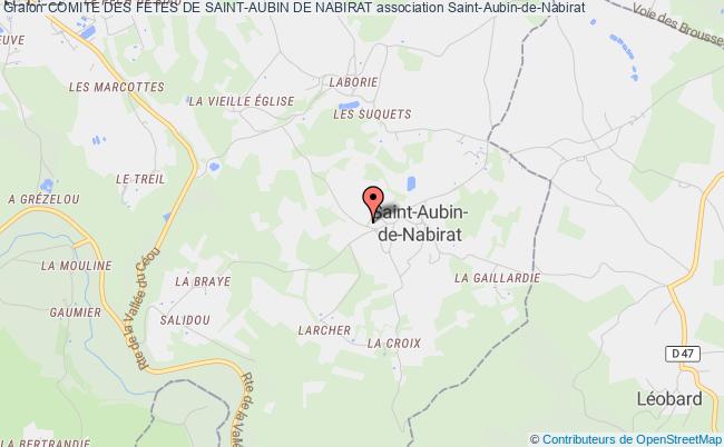plan association Comite Des Fetes De Saint-aubin De Nabirat Saint-Aubin-de-Nabirat