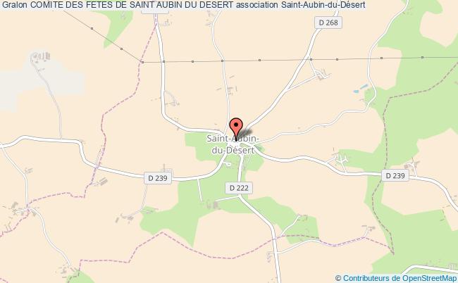 plan association Comite Des Fetes De Saint Aubin Du Desert Saint-Aubin-du-Désert