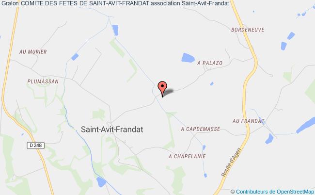 plan association Comite Des Fetes De Saint-avit-frandat Saint-Avit-Frandat