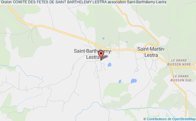 plan association Comite Des Fetes De Saint Barthelemy Lestra Saint-Barthélemy-Lestra