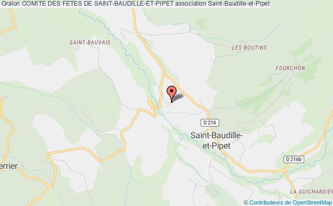 plan association Comite Des Fetes De Saint-baudille-et-pipet Saint-Baudille-et-Pipet