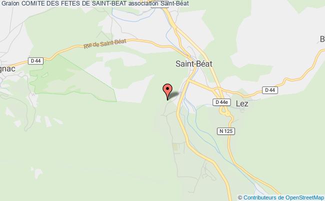 plan association Comite Des Fetes De Saint-beat Saint-Béat