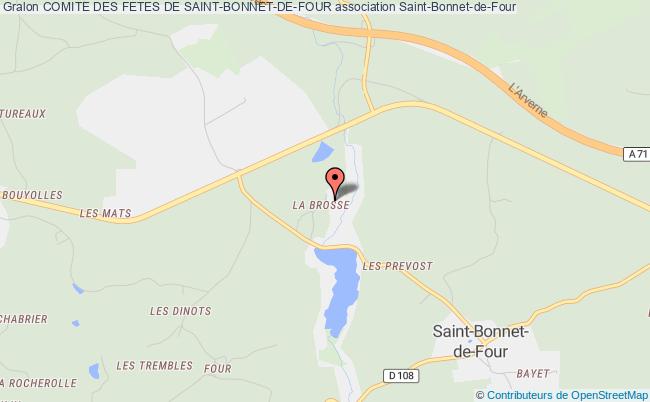 plan association Comite Des Fetes De Saint-bonnet-de-four Saint-Bonnet-de-Four