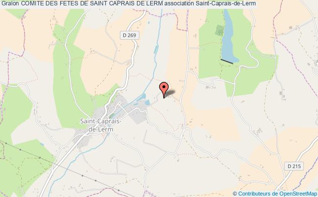 plan association Comite Des Fetes De Saint Caprais De Lerm Saint-Caprais-de-Lerm