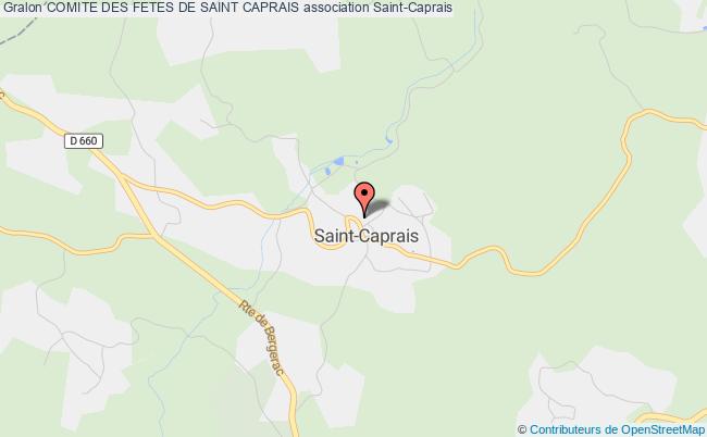plan association Comite Des Fetes De Saint Caprais Saint-Caprais