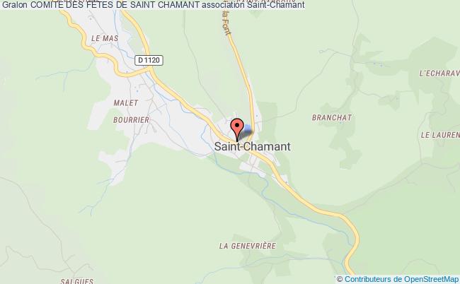 plan association ComitÉ Des FÊtes De Saint Chamant Saint-Chamant