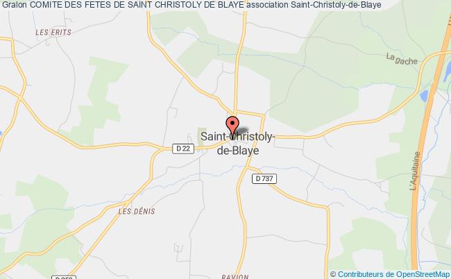 plan association Comite Des Fetes De Saint Christoly De Blaye Saint-Christoly-de-Blaye