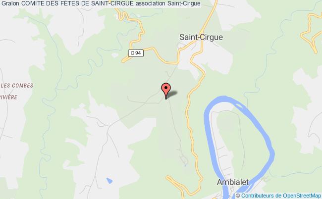 plan association Comite Des Fetes De Saint-cirgue Saint-Cirgue