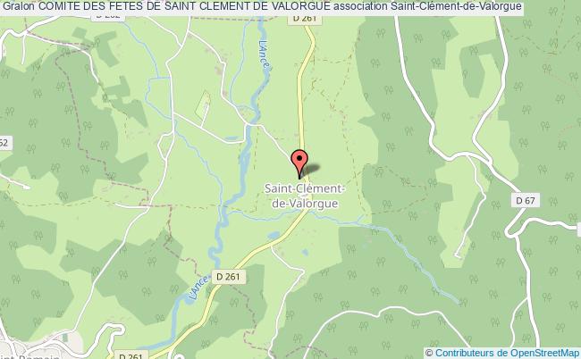 COMITE DES FETES DE SAINT CLEMENT DE VALORGUE