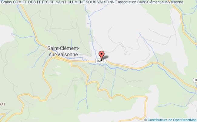 plan association Comite Des Fetes De Saint Clement Sous Valsonne Saint-Clément-sous-Valsonne