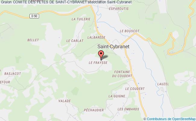 plan association Comite Des Fetes De Saint-cybranet Saint-Cybranet