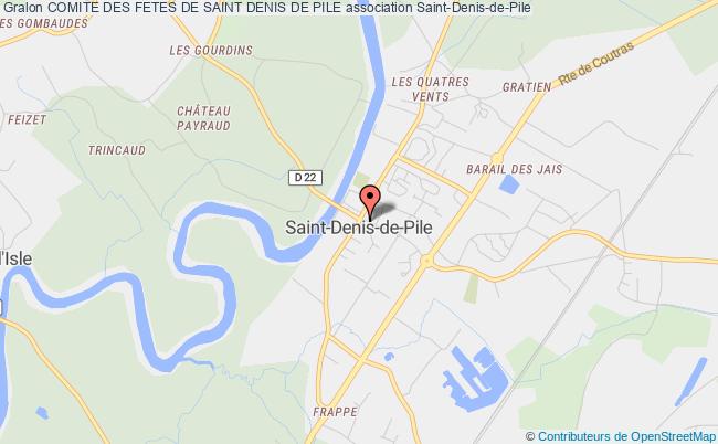 plan association Comite Des Fetes De Saint Denis De Pile Saint-Denis-de-Pile