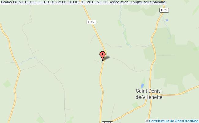 plan association Comite Des Fetes De Saint Denis De Villenette SAINT DENIS DE VILLENETTE