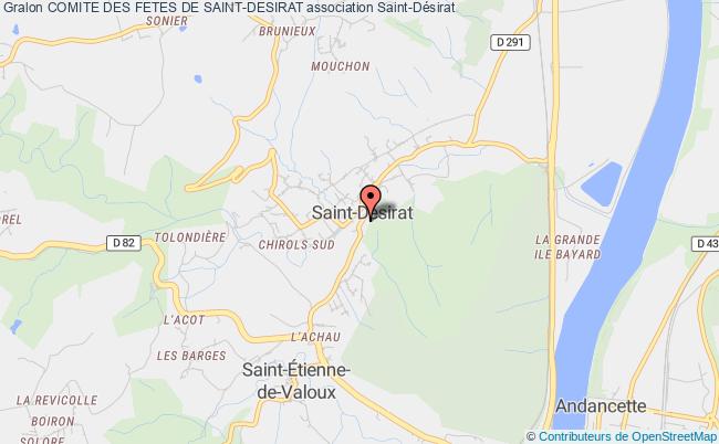 plan association Comite Des Fetes De Saint-desirat Saint-Désirat