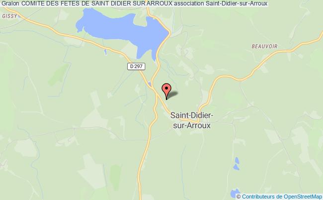plan association Comite Des Fetes De Saint Didier Sur Arroux Saint-Didier-sur-Arroux