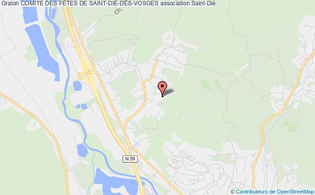 plan association ComitÉ Des FÊtes De Saint-diÉ-des-vosges Saint-Dié-des-Vosges
