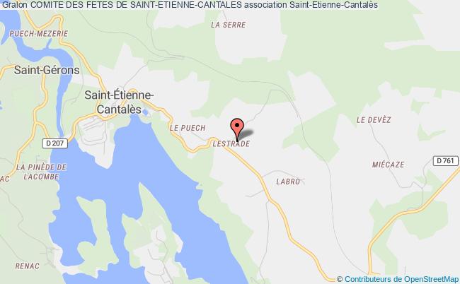 plan association Comite Des Fetes De Saint-etienne-cantales Saint-Étienne-Cantalès