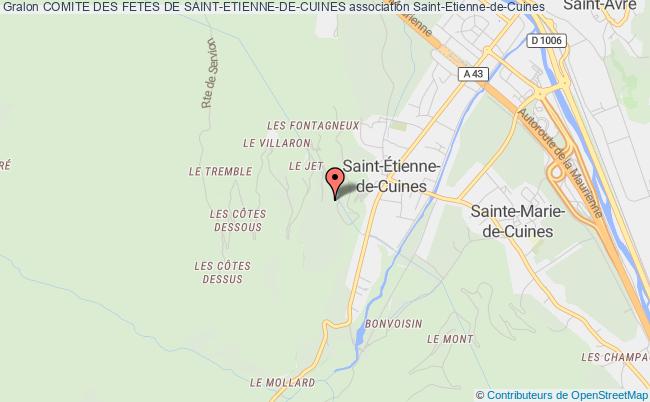 plan association Comite Des Fetes De Saint-etienne-de-cuines Saint-Étienne-de-Cuines