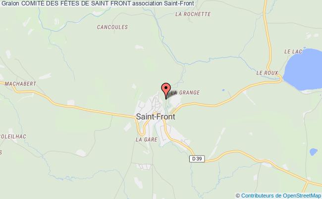 plan association ComitÉ Des FÊtes De Saint Front Saint-Front