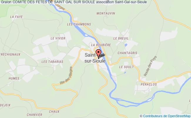 plan association Comite Des Fetes De Saint Gal Sur Sioule Saint-Gal-sur-Sioule