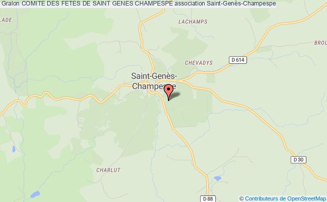 plan association Comite Des Fetes De Saint Genes Champespe Saint-Genès-Champespe