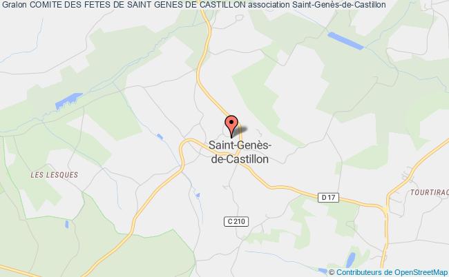 plan association Comite Des Fetes De Saint Genes De Castillon Saint-Genès-de-Castillon