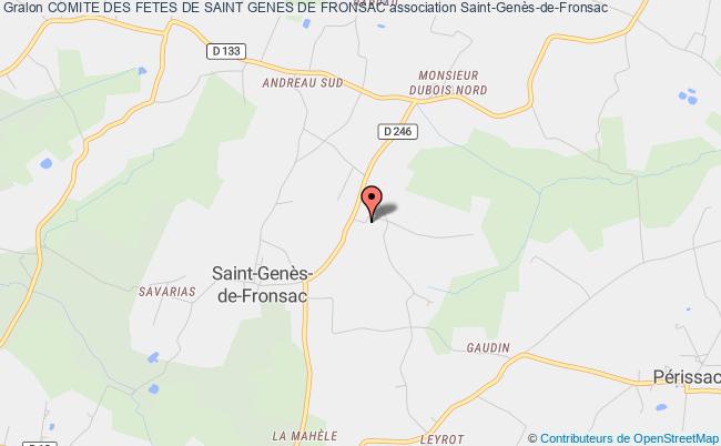 plan association Comite Des Fetes De Saint Genes De Fronsac Saint-Genès-de-Fronsac