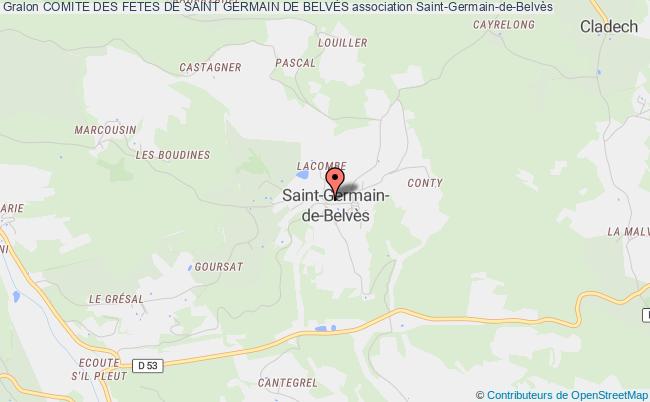 plan association Comite Des Fetes De Saint Germain De BelvÈs Saint-Germain-de-Belvès