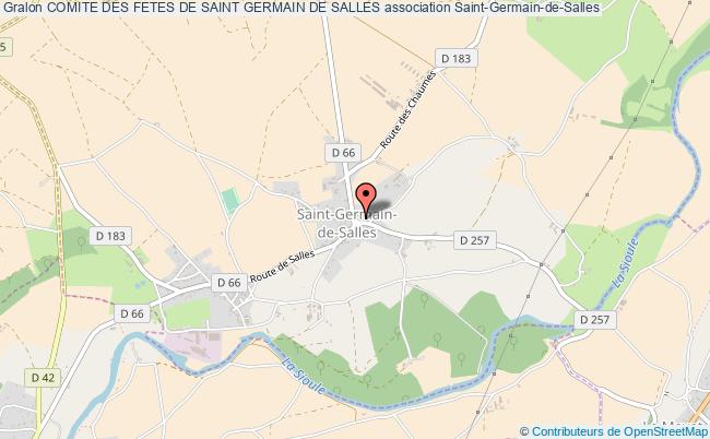 plan association Comite Des Fetes De Saint Germain De Salles Saint-Germain-de-Salles